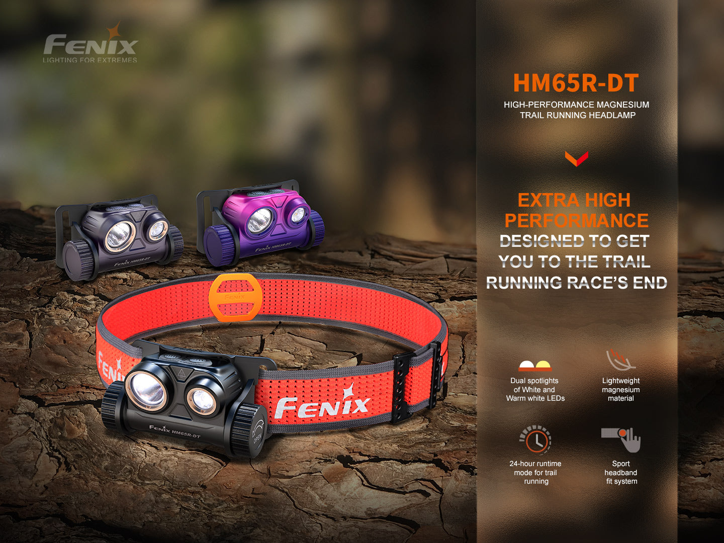 Fenix HM65R-DT headlamp