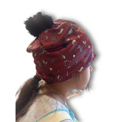 福爾摩沙古道紅色保暖帽