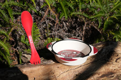 BOWL bamboo fiber composite Formosa Trail and free plastic spork